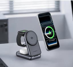 MG19 Portable and Foldable Qi2.2 25W 3 in 1 Magnetic Wireless Charger 2