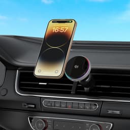 MG16 Qi2.2 Certified 25W Active Cooling Fan Wireless Charger Car Mount 3