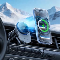 MC11 Qi2.2 25W Cooling Fan Wireless Car Charger for iphone18 Ultra 4