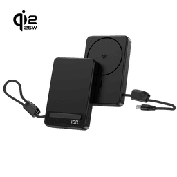 P37 10000mah Semi-solid-state Battery Cell Magnetic Power Bank with Kickstand 1