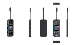 S01 TFT Screen Display 7 in 1 USB-C HUB 5