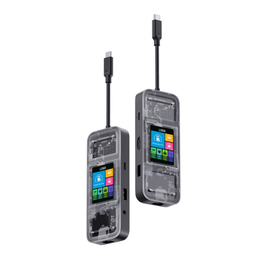 S01 TFT Screen Display 7 in 1 USB-C HUB