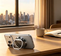 MQ11 25W Qi2.2 Ring Stand Wireless Charger for iphone18 Pro Max 2