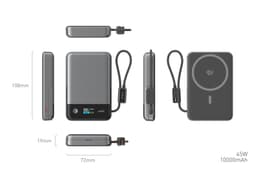 P13 10000mah Semi-solid-state Magnetic Power Bank with Kickstand 4