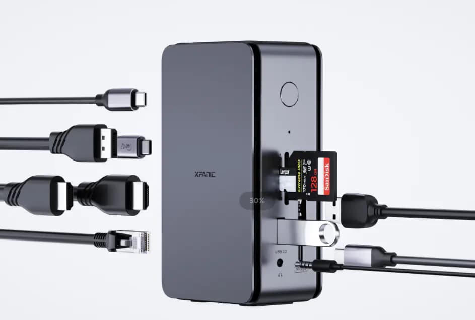 RADERTECH The Most Ambitious USB4 13in1 Hub w/ 8K MST & 8T SSD