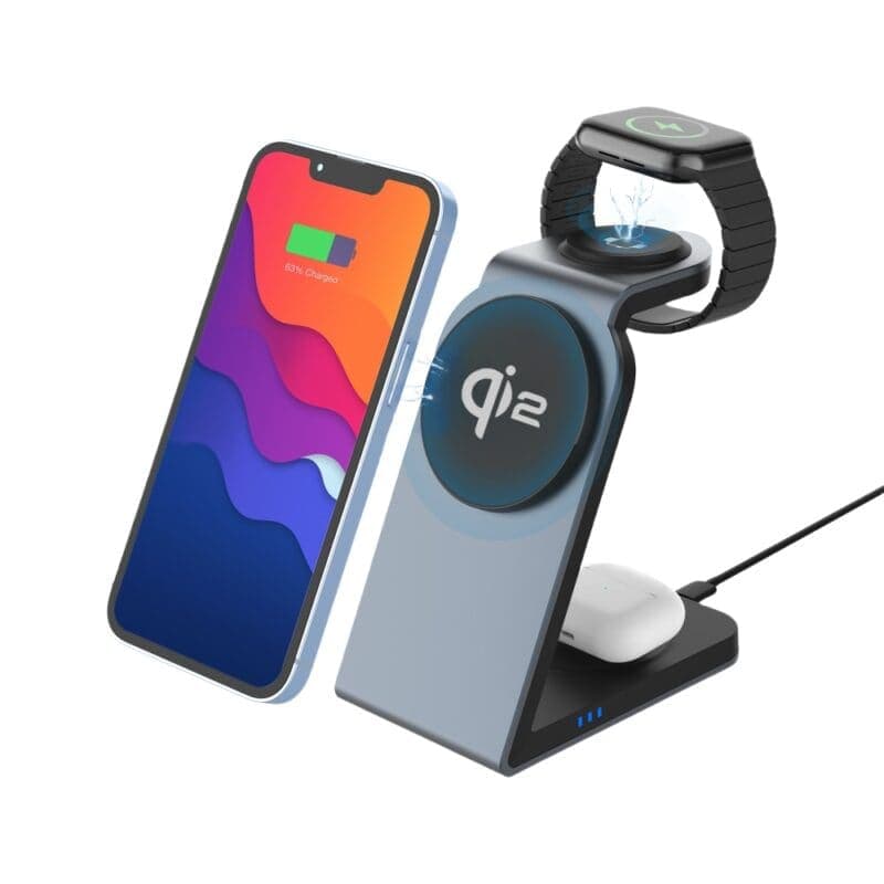 GK-MG18 2024 Spring New Arrival 3 in 1 iphone Qi2 Wireless Charging Station