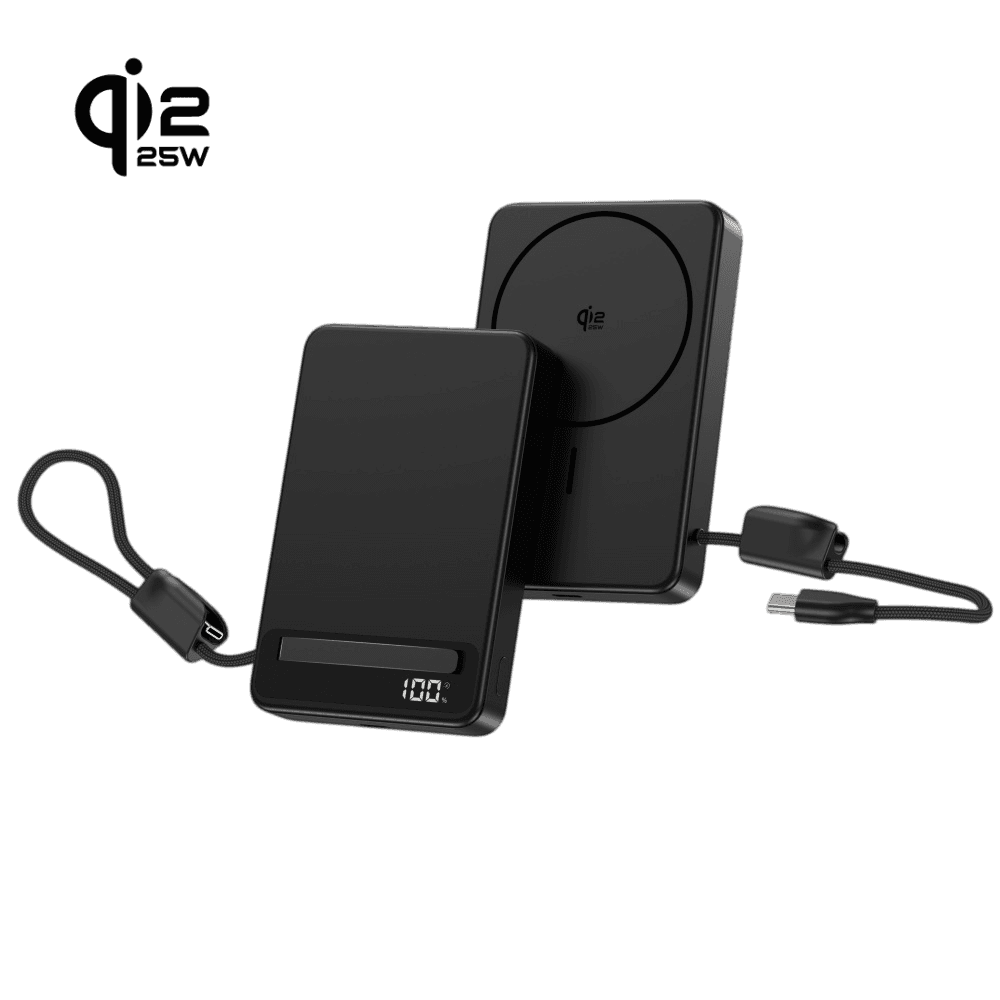 P37 10000mah Semi-solid-state Battery Cell Magnetic Power Bank with Kickstand