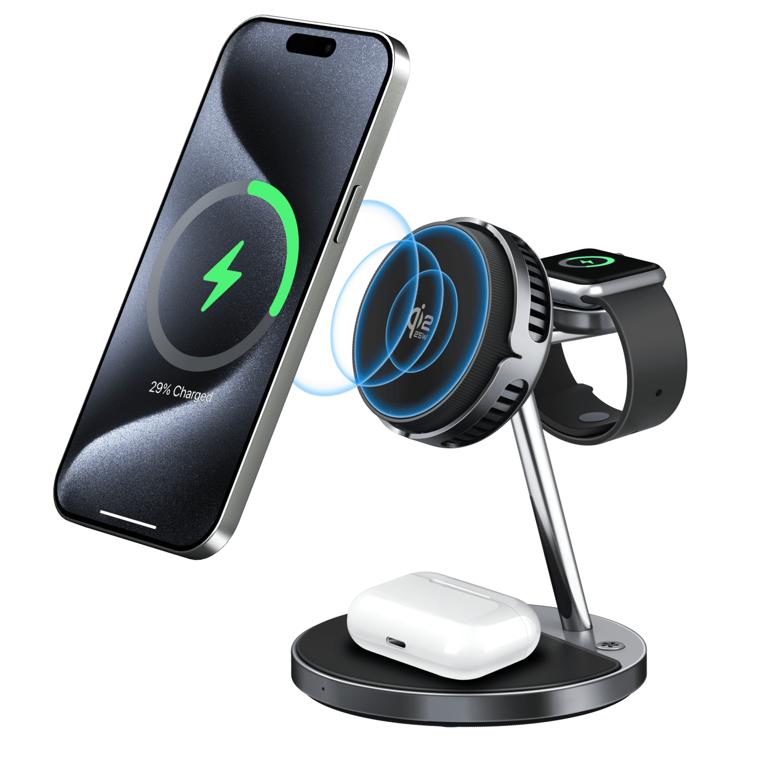 MG17 Cooling Fan 3 in 1 Magnetic Wireless Charger